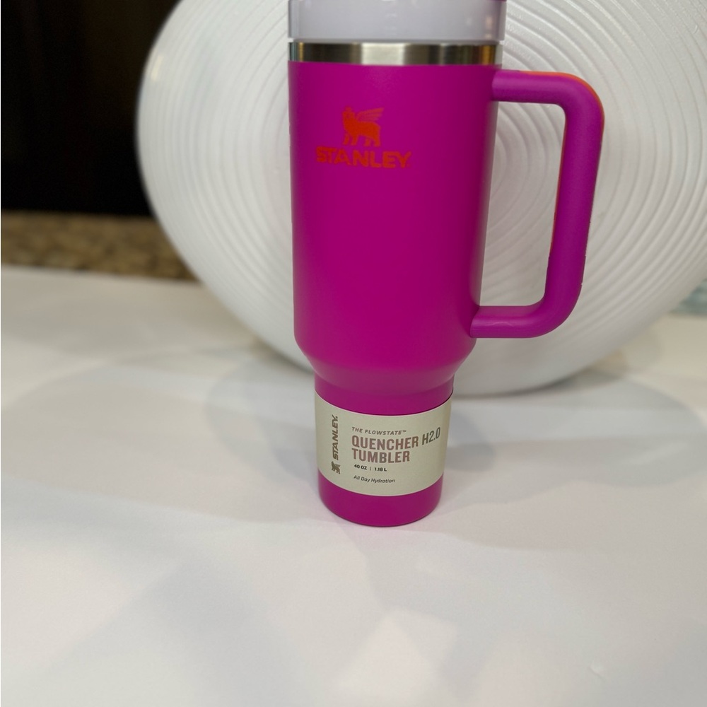 Rare Color! Stanley Vivid Violet Quencher H2.0 40oz Tumbler with Handle NWT - Picture 14 of 16